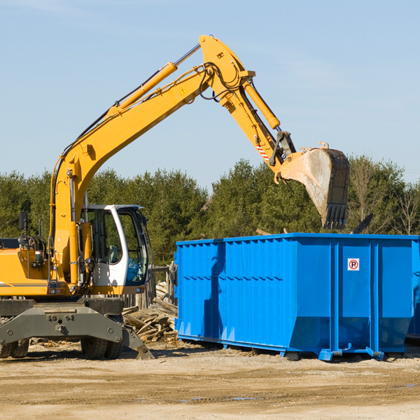 can i request a rental extension for a residential dumpster in Bushkill